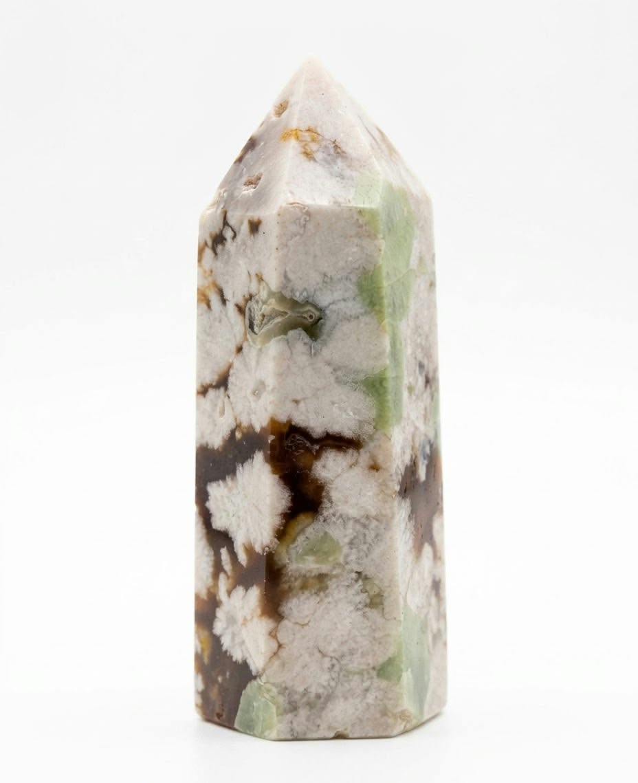 Agate Fleur Verte – Jardin Intérieur & Douceur Naturelle