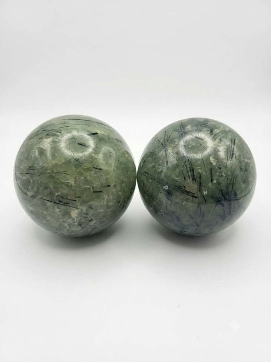 Sphères de Prehnite avec Épidote | Pièces uniques