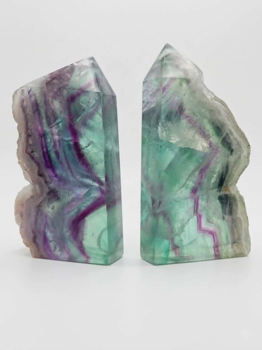 Rodajas de Fluorita Arcoíris - Claridad, Armonía y Magia Cristalina